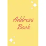 ADDRESS BOOK: CONVENIENT ALPHABETIZED PAGE TABS FOR EASY ORGANIZATION, TWO ADDRESS ENTRIES PER PAGE, YELLOW COVER