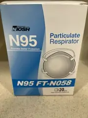 FANGTIAN N95 Mask NIOSH Certified Particulate Respirators Face Mask-20 Pack Box