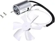 Vsenkes RV Vent Fan Set Camper Roof Air Vent Fan Small-size Easy to Install RV Accessories D-shaft Motor Fan for Trailer Caravan