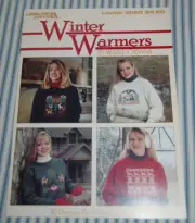 Leisure Arts Cross Stitch Pattern Leaflet 2060 - Winter Warmers in Waste Canvas
