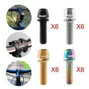 6x Bike Stem Screws Bolts Set Parts Replacement Accessories Equipment Bicycle