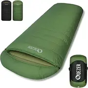 QEZER XL Sleeping Bag, Suitable for 4 Seasons Oversized Ultralight Backpacking Sleeping Bag for Adults, Great for Camping and Hiking