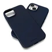 MERCURY Phone Cover Case Soft Feeling Jelly for iPhone 15 - Navy Blue