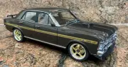 1:18 Modified Biante XY GTHO Falcon In Royal Umber With Gold RDM Wheels