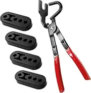 Exhaust Pliers | Exhaust Hanger Rubber Bracket Separation Removal Tool | Automotive Supplies, Wrench Kit With 4 Holes Rubber For Car Truck