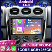 8GB+256GB ANDROID 14 AUTO CAR PLAY CAR STEREO FOR MAZDA CX-7 2008-2015 GPS NAVI