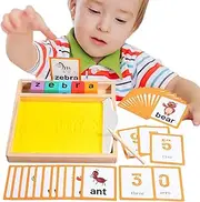 Wooden Sand Tray Classroom, Wooden Sand Tray - Drawing Practice Sand Tray, Stimulate Creativity and Sensory Play, Educational Letter Forming Sand Writing Tray with Pen Writing Letter for Preschool