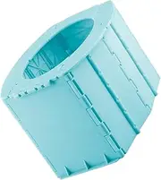 MOLUCKFU 1pc Portable Foldable Toilet Lightweight Travel Potty for Easy to Use Portable Toilet Training Safe Material for Camping Outdoor Use