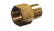 CARAVAN RV HOME SHOP LPG BBQ BRASS ADAPTER FEMALE POL x 3/4 " NPT FEMALE