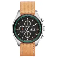在飛比找momo購物網優惠-【AX Armani Exchange】急速車手計時腕錶-綠