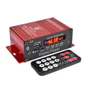 200W Bluetooth HiFi Power Amplifier Audio Digital Stereo FM AMP With Remote New