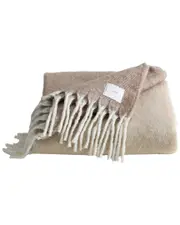 Calvin Klein Mohair Ombre Reversible Throw Blanket