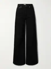 [KHAITE] KHAITE - Dane High-rise Wide-leg Jeans - Black - 31 31 Black