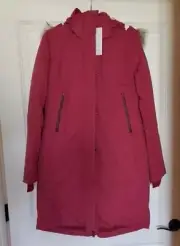 ATHLETA New Rainout Outbound Parka TALL - Decadent Red - Small Tall