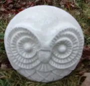 Latex fat owl mold plaster concrete cement owl statue mould 5” x 5” x 5”