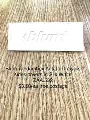 Blum Tandembox Antaro Drawers Sides Covers In White