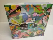 Retro North American Birds - Remarks Puzzle 1000 Pieces- Sealed- 10X26"