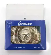 Gemsco Metal Security Officer Badge Shield Shape Silver Star