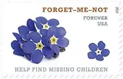 Help Find Missing Children Forget-Me-Not Sheet of 20 Forever Stamps Scott 4987 by USPS