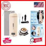 12V Travel Electric Kettle for Car Portable Small Mini Tea Coffee Kettle Wate...