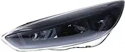 Compatible For Ford Focus 2015-2017 Headlight Assembly LED Streamer Turn Signal Daytime Running Light Lens Xenon Headlight