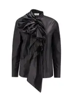 [Alexander Mcqueen] Alexander Mcqueen-Cotton Bow Shirt-Donna 42