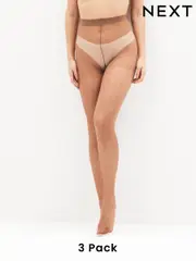 Espresso Brown 20 Denier Sheer Gloss Tights 3 Pack (400137) | $8 - $9