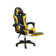 Furb Gaming Chair Recliner Office Chair W/ Footrest Yellow