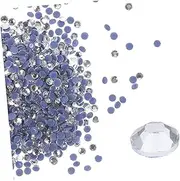 FOYTOKI 2880Pcs Hot Melt Glass Rhinestones Flatback for DIY Craft Decoration for Clothes Shoes Bags of Each for Bedazzling