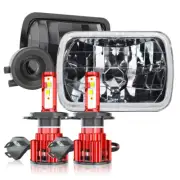 For 1995 1996-1997 Nissan Pickup Hardbody LED Headlights Hi/Lo Sealed Beam 7x6"