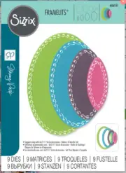 Sizzix Fanciful Framelits Die Set By Stacey Park 9/Pkg-Clare Classic Ovals