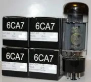Factory Platinum Matched Quad Electro Harmonix Fat Bottle 6CA7 / EL34 Tubes, NEW