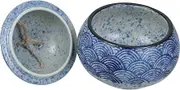 FELTECHELECTR Small Japanese Ceramic Stew Pot Lid Cookware for Soup Miso Bird's Nest Dessert for Home Restaurant
