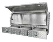 F05 Half Side Open Toolbox with 3 Slide-out Drawers 1700mm(L) x 600mm(W) x 820mm