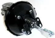 Black Out Camaro 9" Power Brake Booster 1" Bore Milled Flat Top Master Cylinder