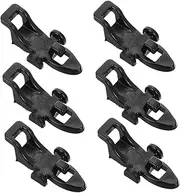 EXAOMBLE 6pcs Fishing Bait Hanger Fishing Lures Hook Fishing Gear Fishing Accessories Fishing Pole Fish Lure Baits Holder for Fishing Bait Holder for Fishing Bait Keeper Hard Plastic Black