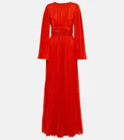 [Dolce & Gabbana] Dolce & Gabbana Pleated gown AU 12 red
