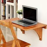 Wall-Mounted Table, Wood Floating Laptop Desk Workstation,Wall-Mounted Drop-Leaf Table,for Small Space, Wood Utility Table for Study Dining Room Bedroom(100 * 55CM)