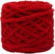 Crochet Wool Wholesale of 100g ice Thread coarse Wool monofilament DIY Knitted Crochet Slipper line Manufacturer Rainbow Wool (Color : 24 Two red)