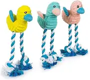 Petface 22053DS1 Cord Long Legs Chew Puppy/Dog Toy, Green/red/blue