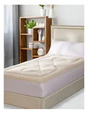 [DreamZ] Mattress Topper Underlay Reversible Mat Pad Protector King in White