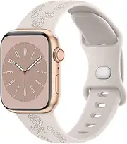 Band for Apple Watch Ultra 2 1, SE, Series 10 9 8 7 6 4 49mm 45mm 44mm 42mm 41mm 40mm 38mm Bands Women, Soft Silicone Replacement Strap Wristbands Compatible with iWatch