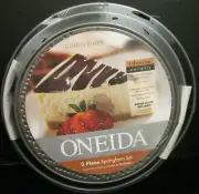 ONEIDA 3 PIECE SPRINGFORM CAKE PANS PROFESSIONAL SERIES SET ITEM# 62529 9-10-11"