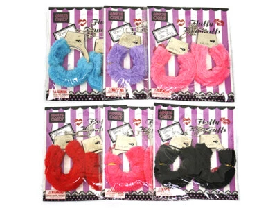 Handcuffs FLUFFY HAND CUFFS Hen’s Night Party Police Handcuffs Novelty Fun