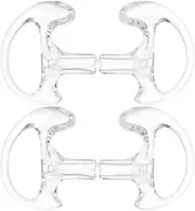 ARTIBETTER Radio Earpiece 5 Pairs Soft Silicone Ear Buds Flexible Ear Insert Earmold Replacement Acoustic Tube Security Ear Pieces Ear Tips for Radio Coil Tube Earpiece Headset