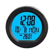 Car Dashboard Mount Digital Clock Automotive Solar Powered Clock