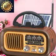 Retro Vintage Radio J-150 Small Bluetooth, Portable Radio AM FM Transistor with