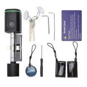 Smart Electric Keyless Entry Lock with 2 Keys Fingerprint BT Lock Cylindeer New