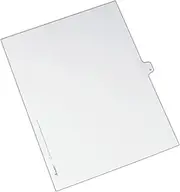 Avery Individual Legal Exhibit Dividers, Allstate Style, N, Side Tab, 8.5 x 11 inches, Pack of 25 (82176)
