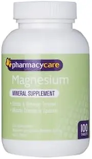 NEW Pharmacy Care Magnesium Tablets Magnesium 100 Tablets Fitness Supplement
